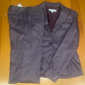 Brand new NY&CO deep purple pant suit set with additional skirt to switch it up